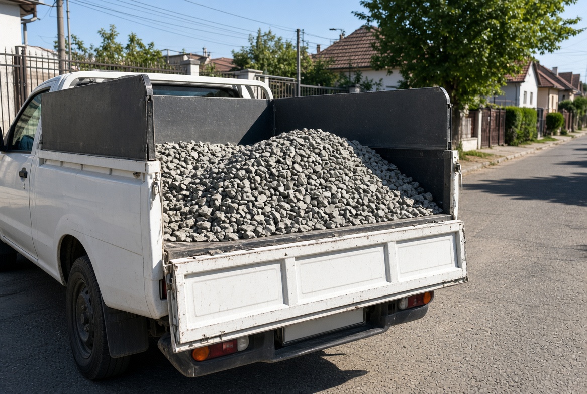 Transport pietriș